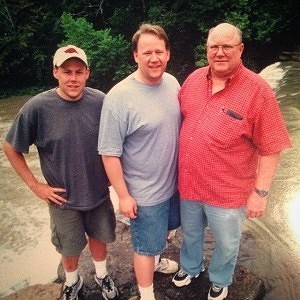 John, Dan, & David Carson at Devil's Den State Park